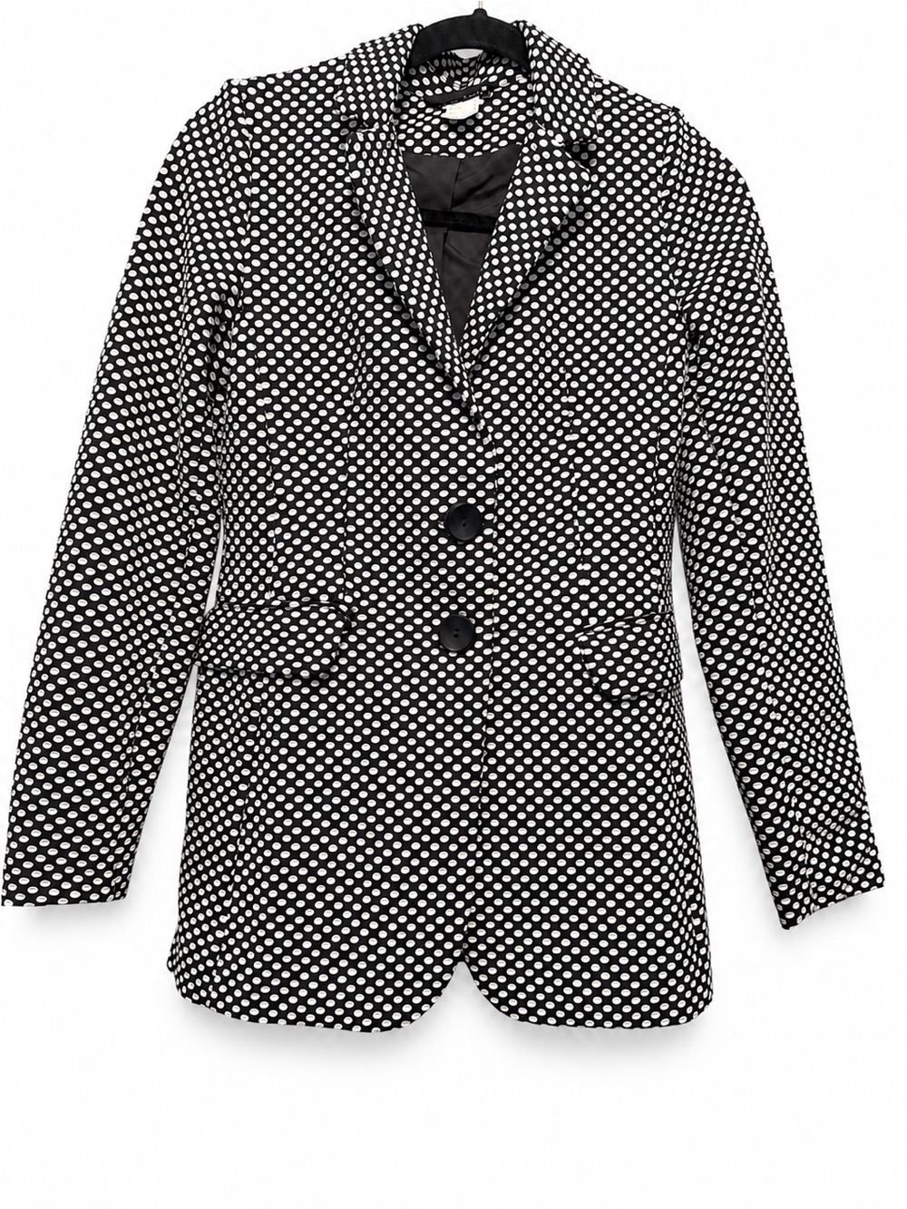 VENUS Black Polka Dot Blazer Jacket